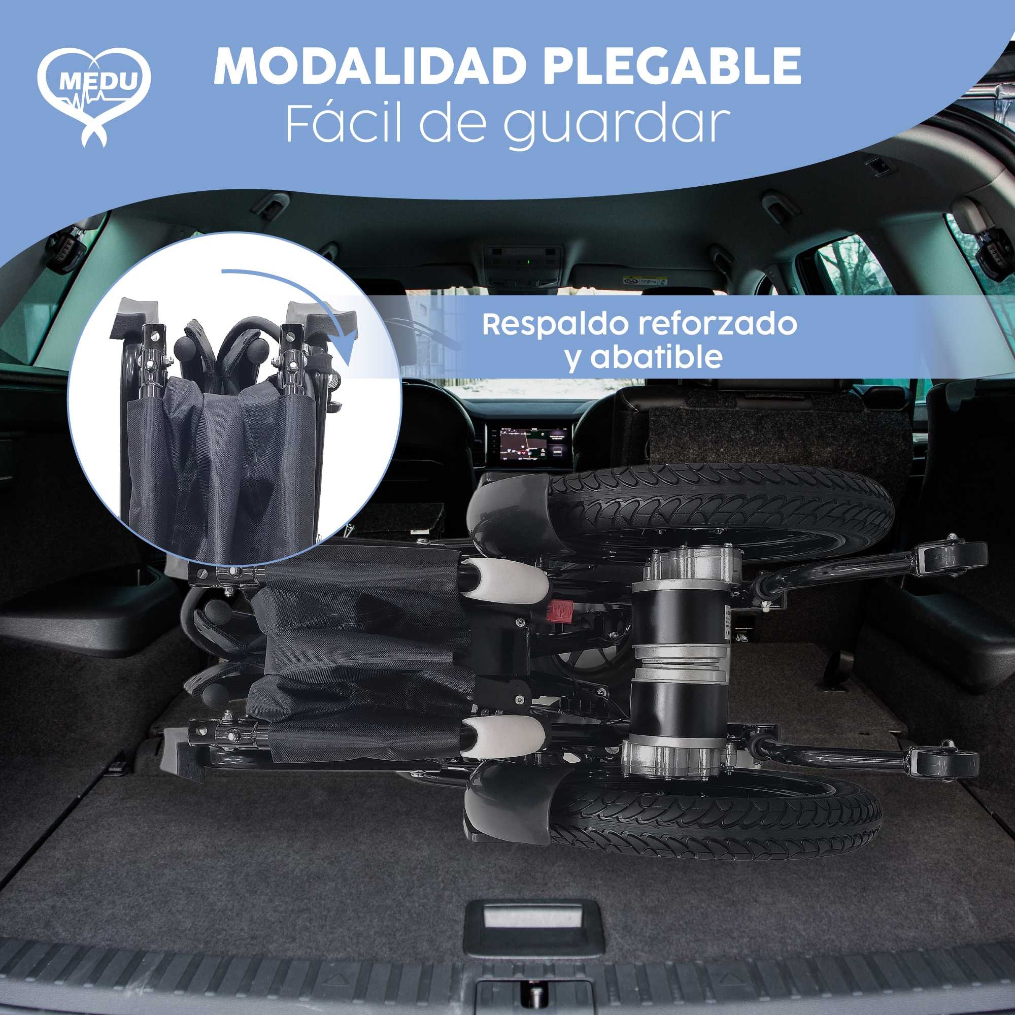 Foto 6 pulgar | Silla De Ruedas Eléctrica Spark Medu – Potencia Y Resistencia En Diseño Compacto