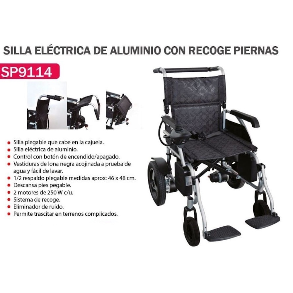Foto 5 pulgar | Silla de Ruedas Eléctrica Speedy Plegable Compacta