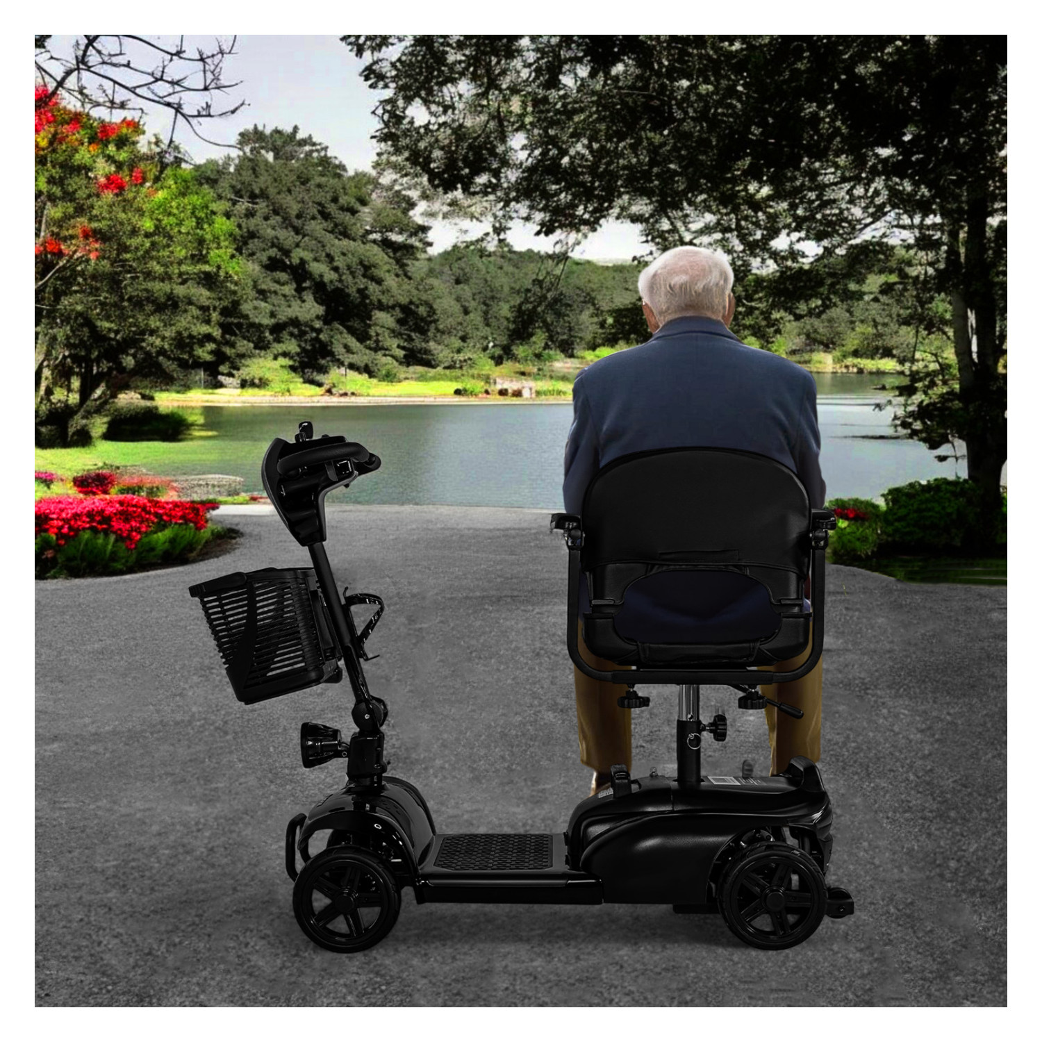 Foto 7 pulgar | Silla Ruedas Electrica Scooter Recargable Luz Led Plegable Nanofort