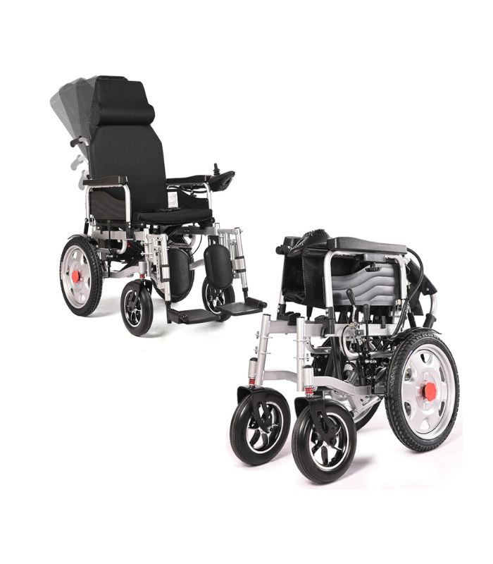 Foto 4 pulgar | Silla de Ruedas Eléctrica Ew8028 Reclinable Todo Terreno Soporte 150 kg Absorción de Impactos