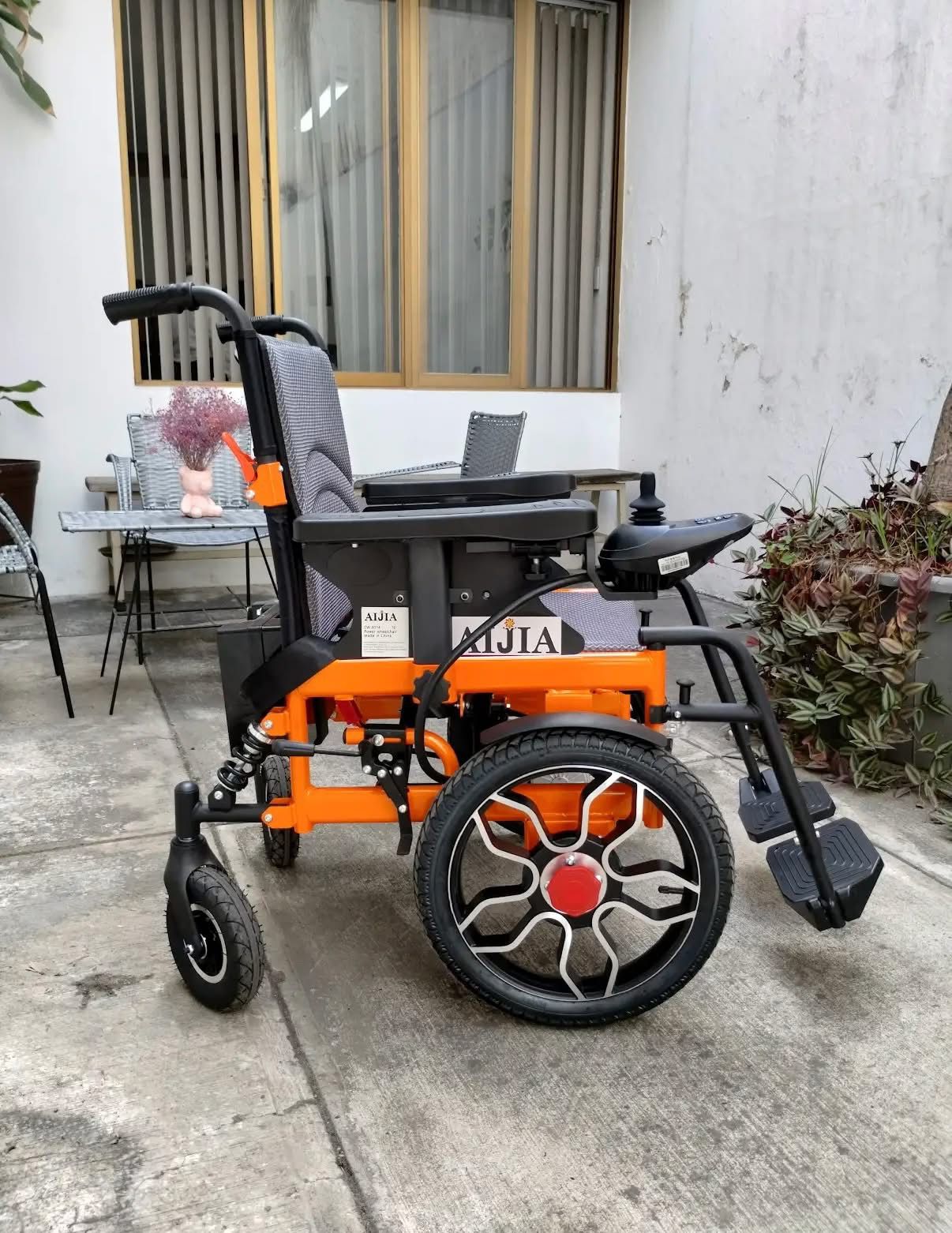 Foto 9 pulgar | Silla de Ruedas Eléctrica AIJIA EW8014 Todo Terreno Plegable con Doble Motor de 250W y 150 kg de Soporte