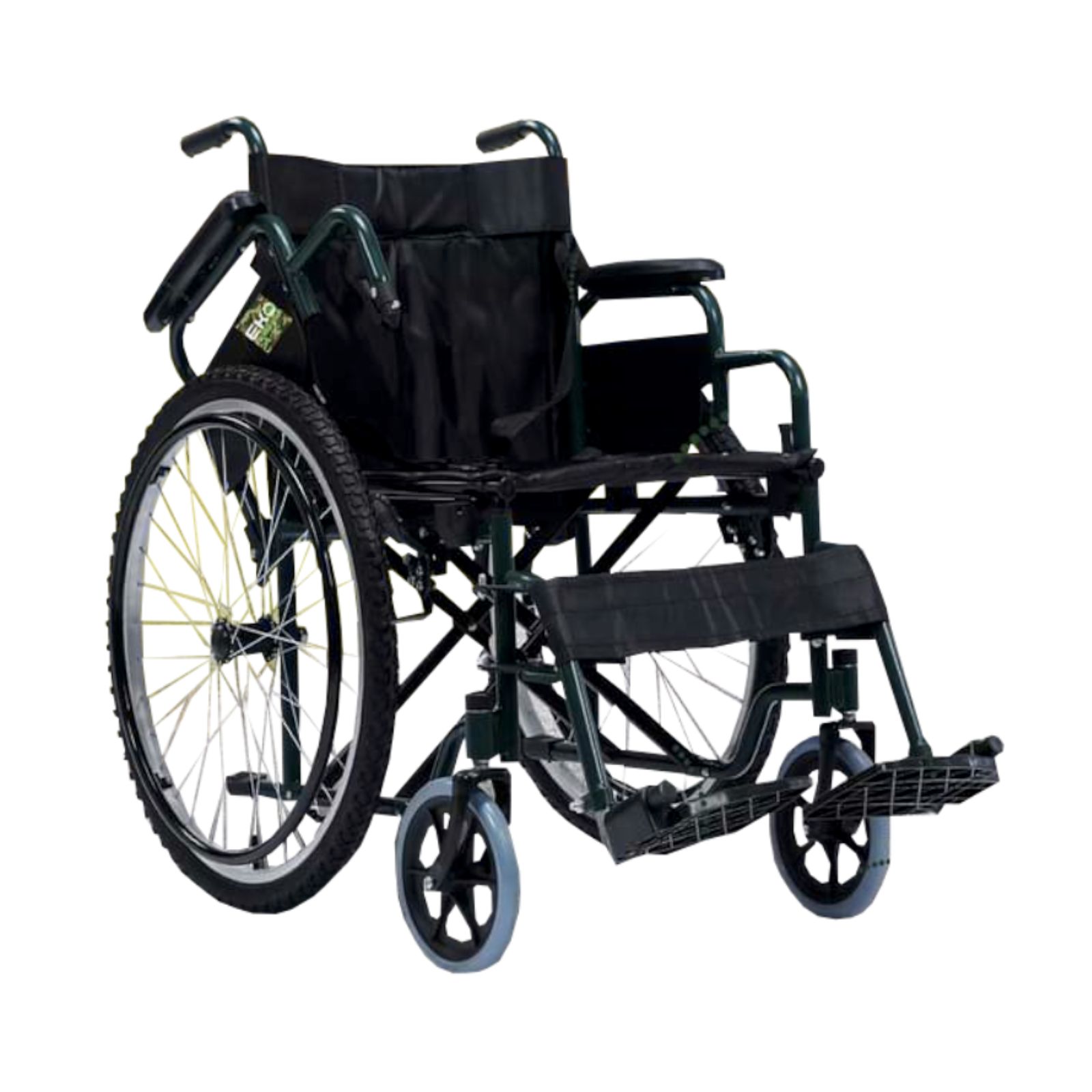 Foto 1 | Silla de Ruedas Eko Green de 18 pulgadas de Acero Esmaltado Verde