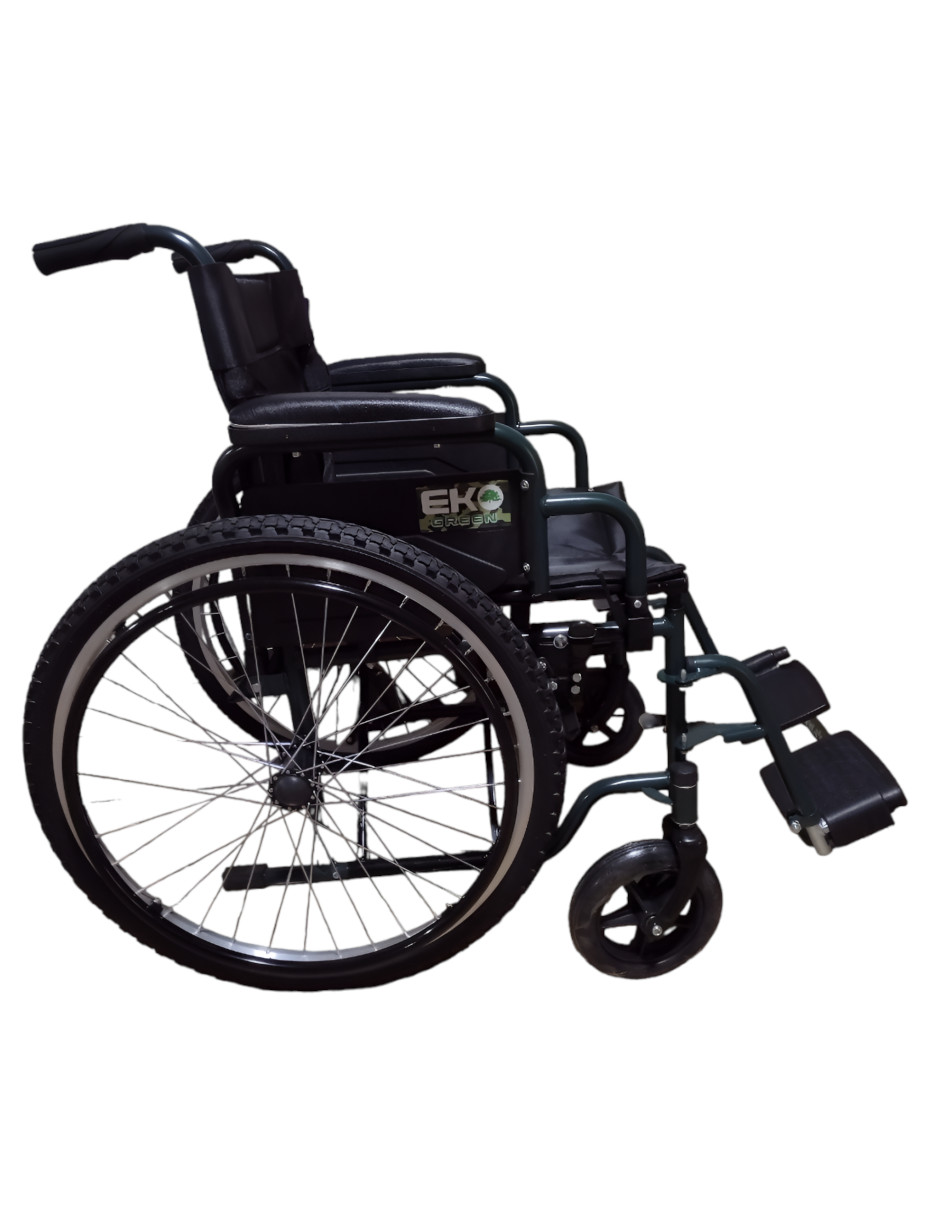 Foto 4 | Silla de Ruedas Eko Green de 18 pulgadas de Acero Esmaltado Verde