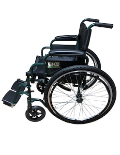 Foto 8 | Silla de Ruedas Eko Green de 18 pulgadas de Acero Esmaltado Verde