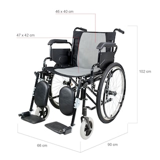 Foto 3 | Silla de Ruedas Plegable Nanofort color Negro