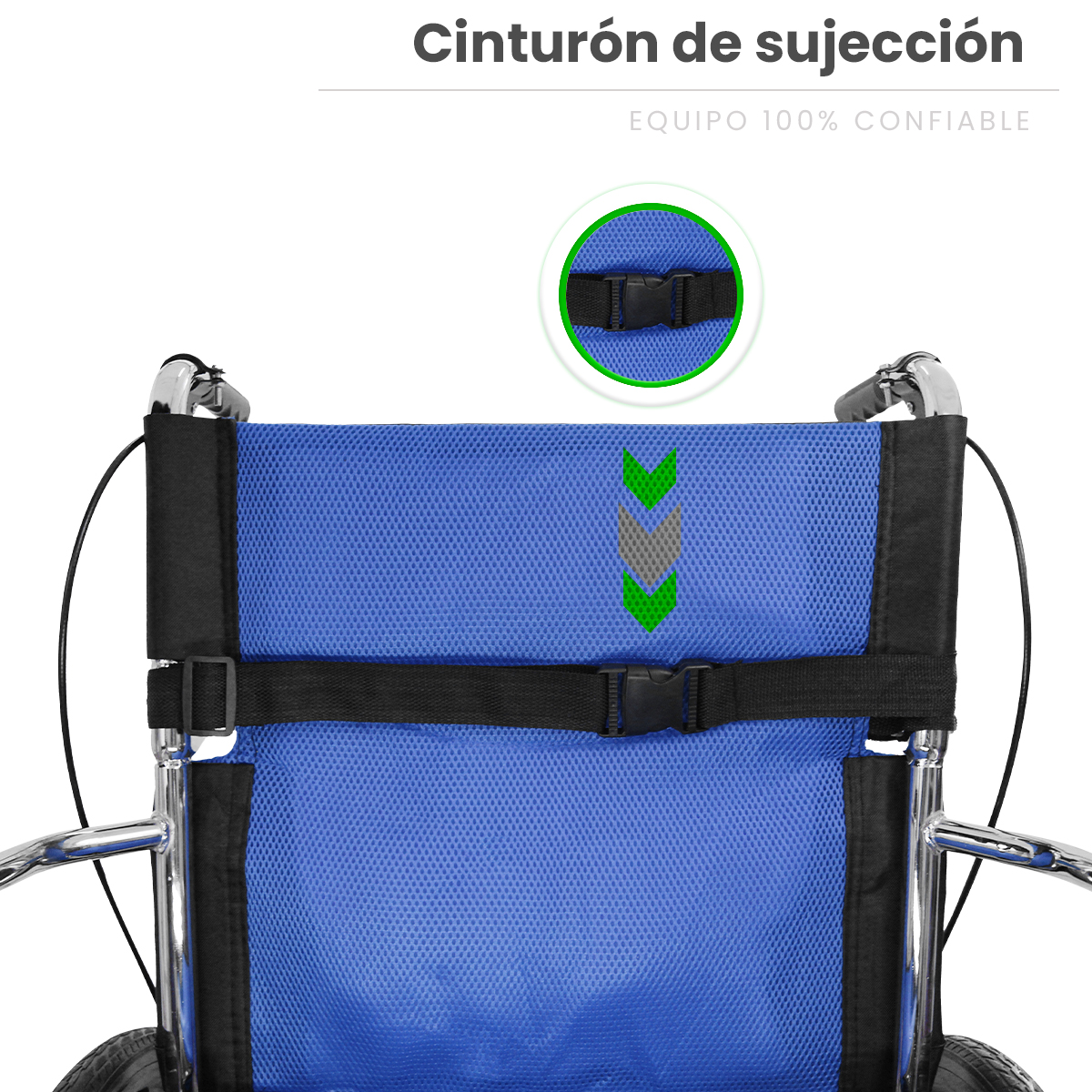 Foto 8 pulgar | Silla de Ruedas Linium 16 Pulgadas Ligera Plegable Azul