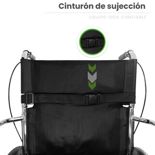 Foto 6 | Silla de Ruedas Linium 16 Pulgadas Plegable color Negra