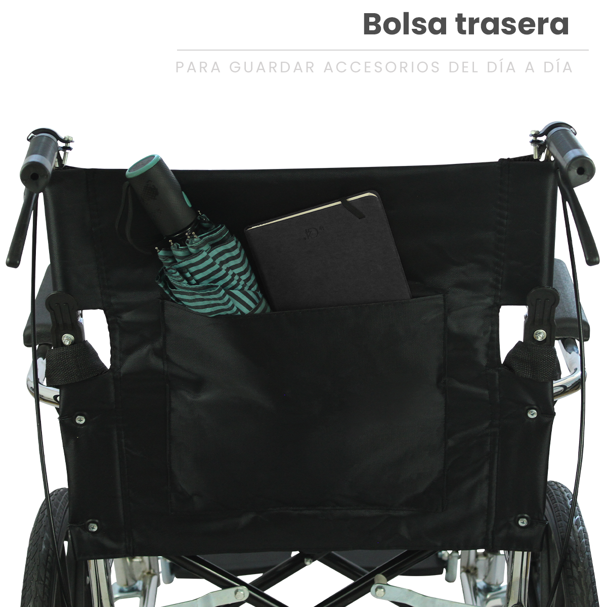 Foto 8 pulgar | Silla de Ruedas Linium 16 Pulgadas Plegable color Negra