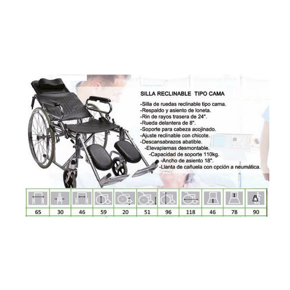 Foto 3 pulgar | Silla de Ruedas Mobicare Dy1902gc46 color Negro
