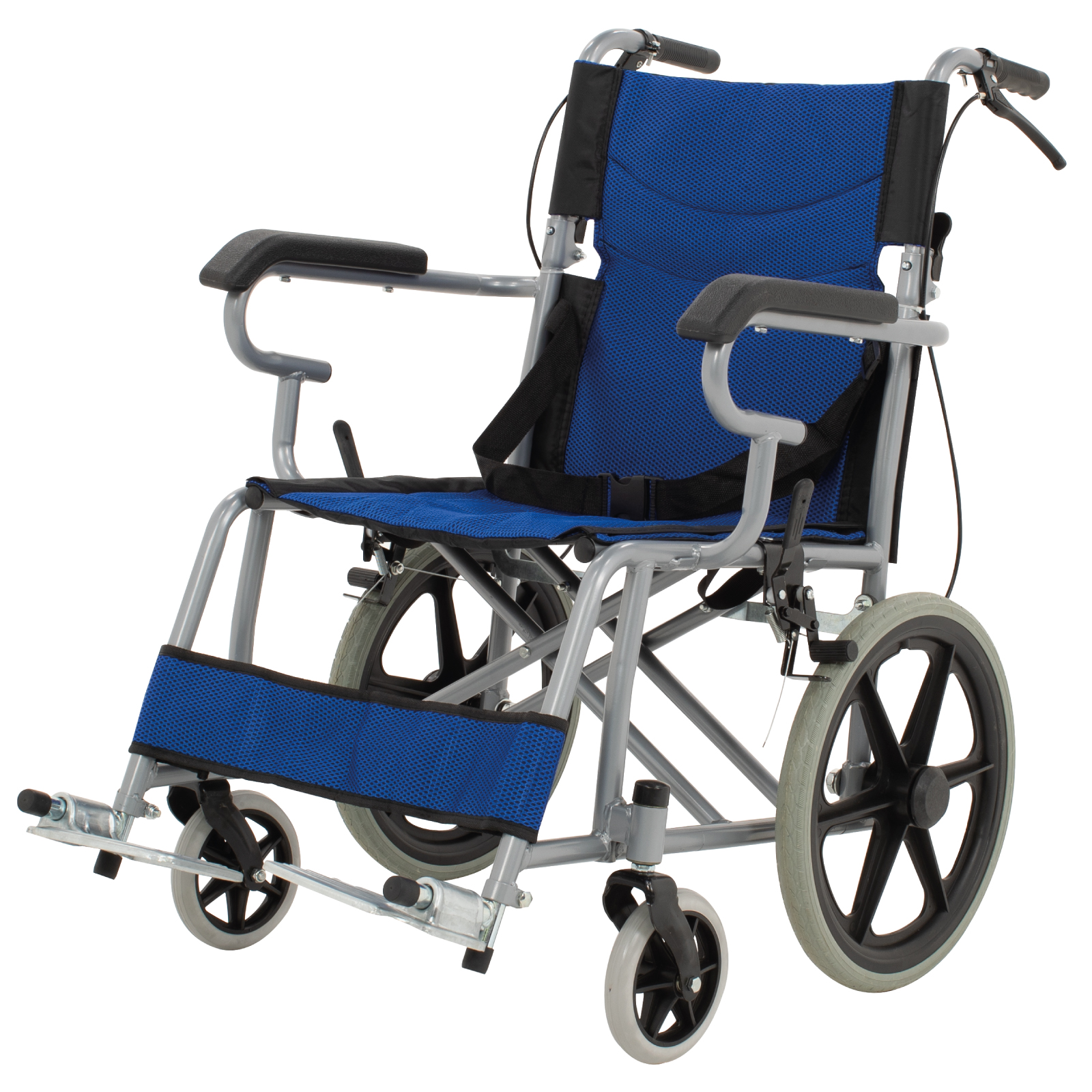 Foto 2 pulgar | Silla de Ruedas Juvenil Onof Onsr-09 Plegable de Transportador color Azul