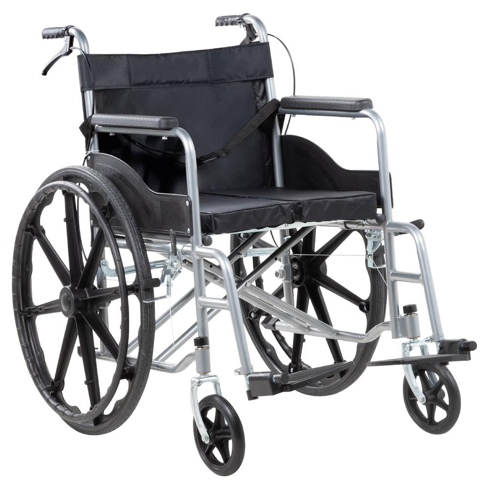 Foto 2 pulgar | Silla De Ruedas Ligera Plegable Traslado Compacta Con Freno
