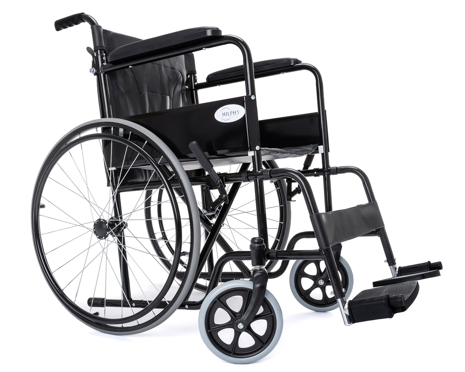 Silla de Ruedas Hilphy Medical Hil546t color Negro de Acero