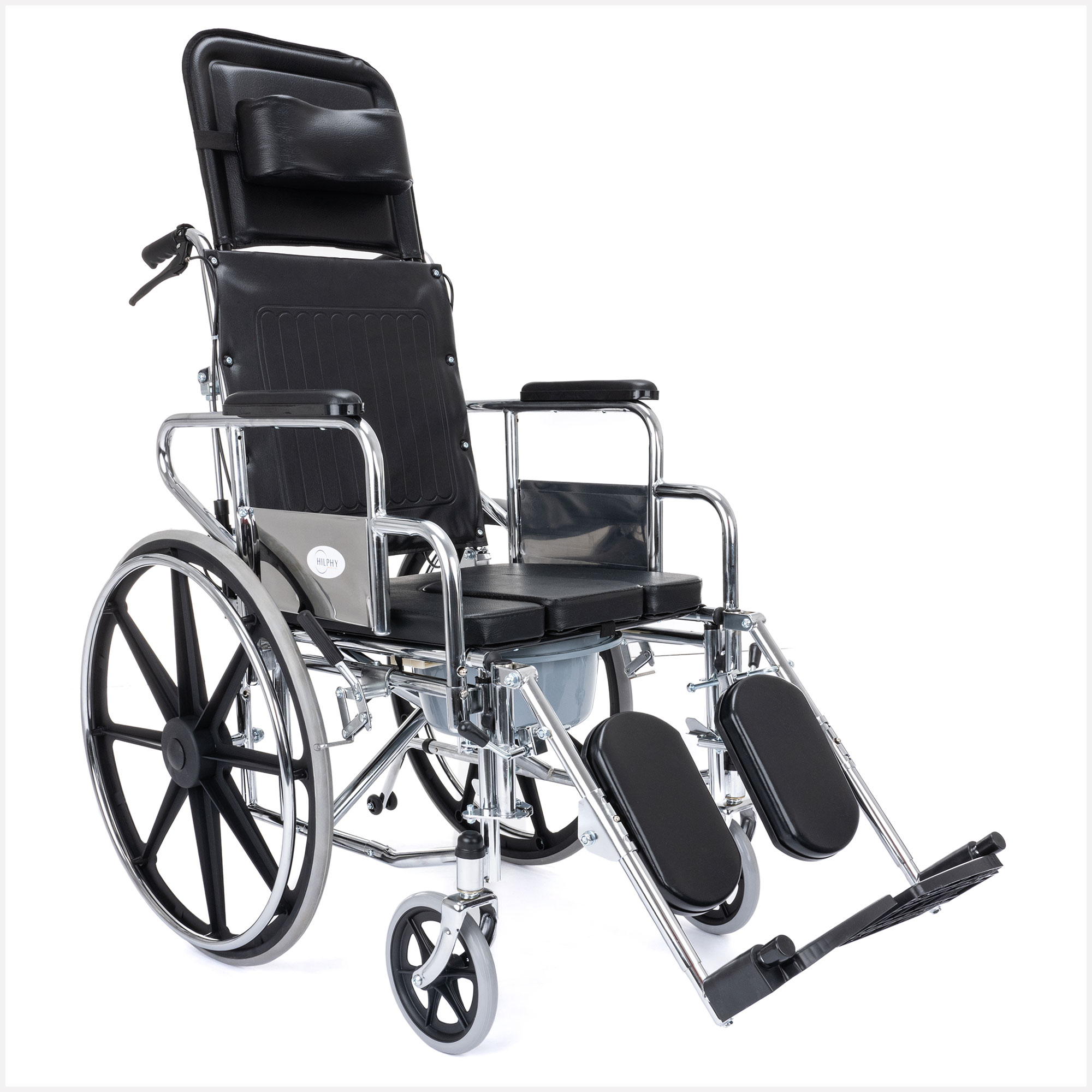 Foto 3 pulgar | Silla de Ruedas Reposet Hilphy Medical Hil060 color Plata de Acero