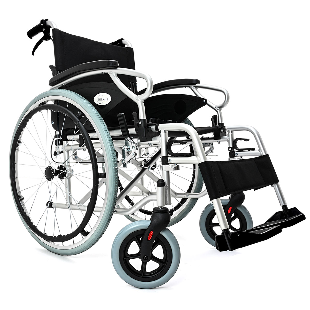 Foto 1 | Silla De Ruedas Compacta Hilphy Medical Hil091ne color Plata De Aluminio