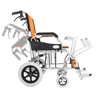 Foto 2 | Silla de Ruedas de Traslado Hilphy Medical Hil63f3nar Anaranjada de Aluminio