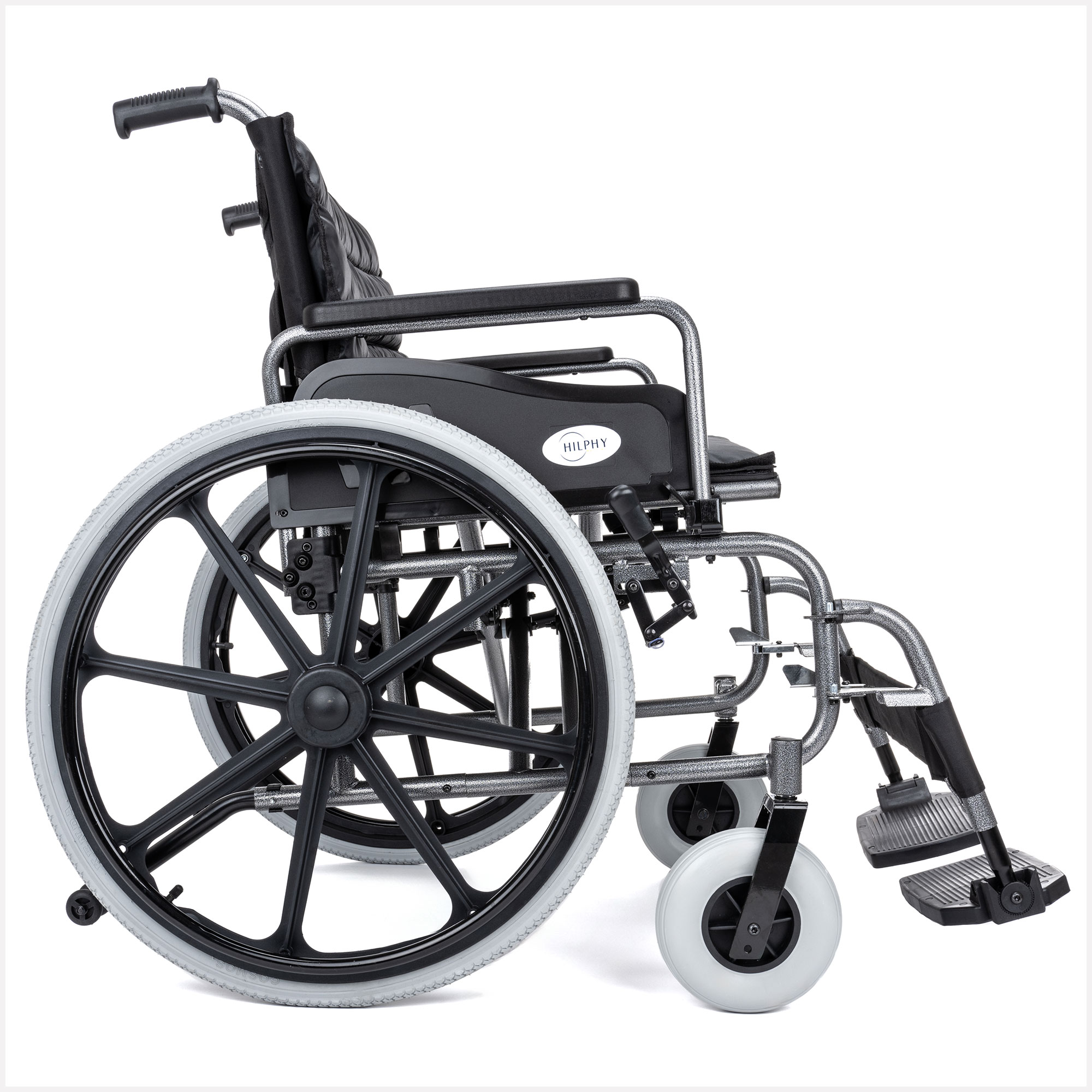 Foto 3 pulgar | Silla De Ruedas Ancha Sobrepeso Bariatrica Hilphy Medical Hil51b-61 Color Negro De Acero Reforzada 24 Plg