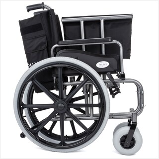 Foto 4 | Silla De Ruedas Ancha Sobrepeso Bariatrica Hilphy Medical Hil51b-61 Color Negro De Acero Reforzada 24 Plg