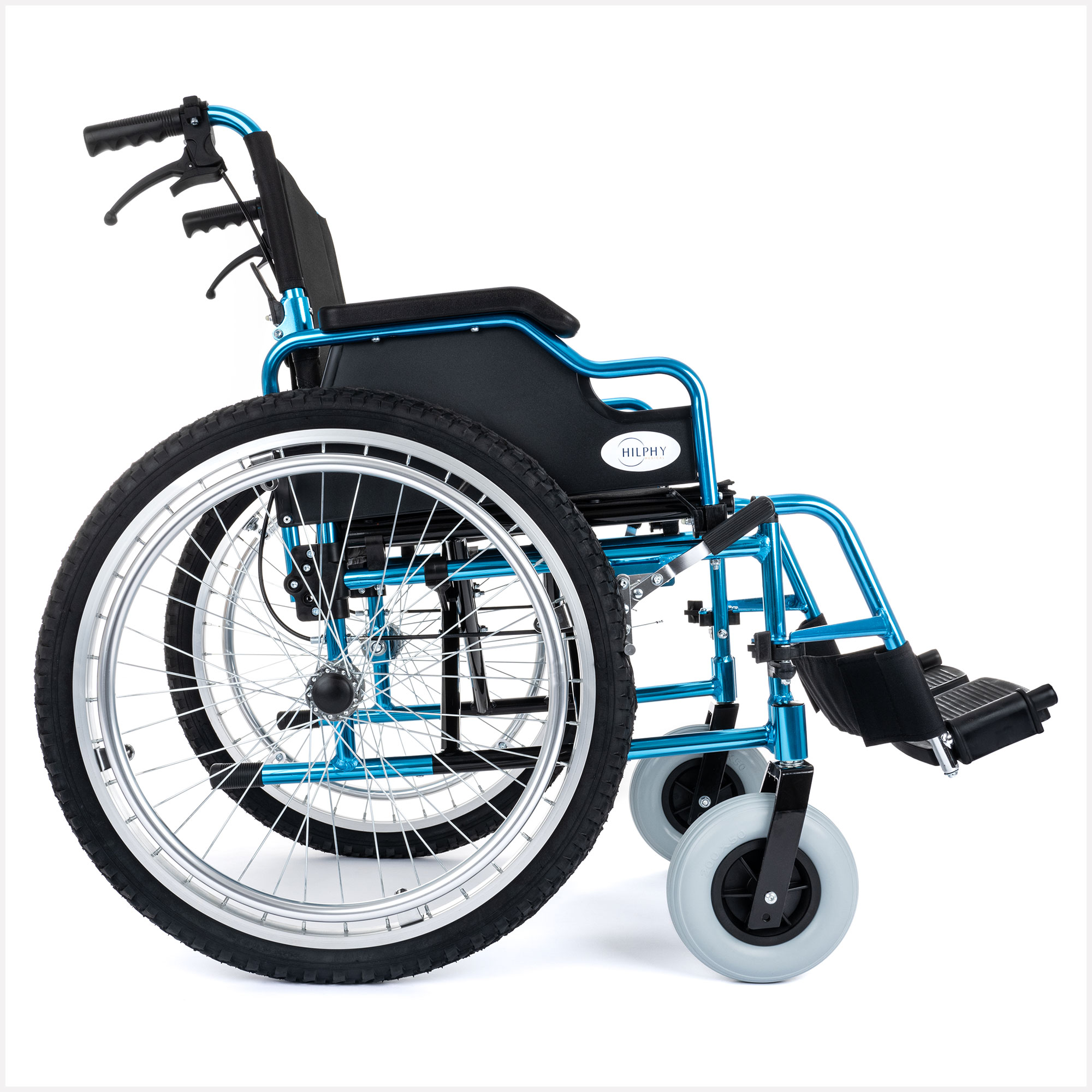 Foto 4 pulgar | Silla de Ruedas Todo Terreno Hilphy Medical Hil909a Azul