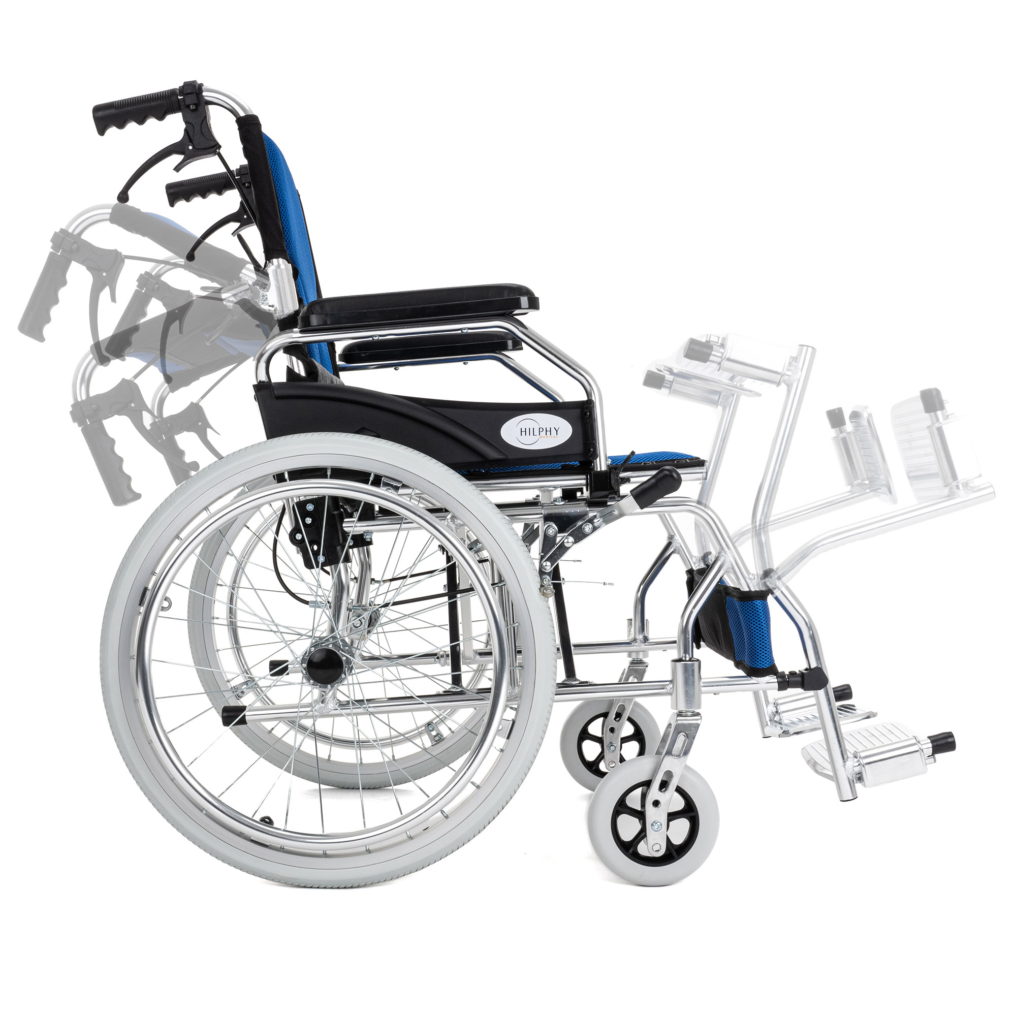Foto 3 pulgar | Silla de Ruedas Hilphy Medical de Aluminio Ultraligera