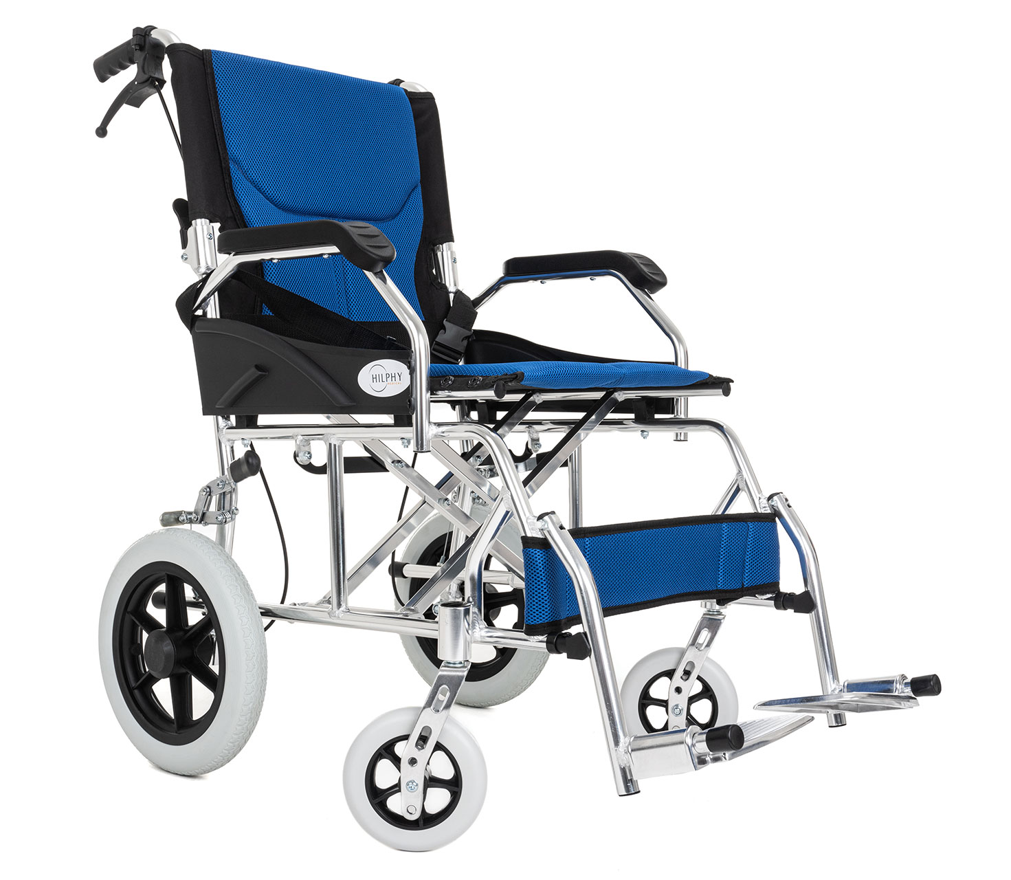 Foto 1 | Silla de Ruedas de Traslado Hilphy Medical Hil63f3a Azul de Aluminio