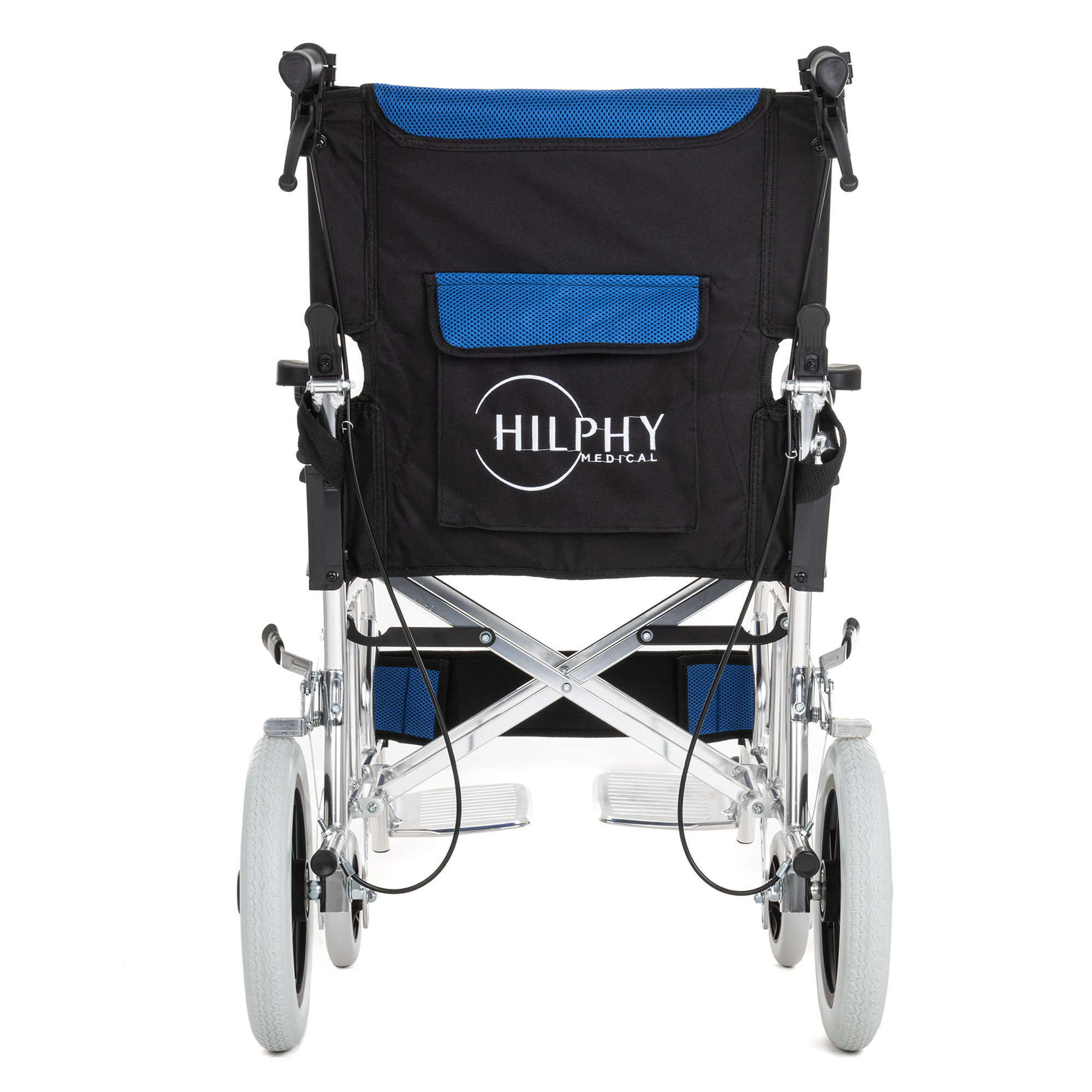 Foto 4 pulgar | Silla de Ruedas de Traslado Hilphy Medical Hil63f3a Azul de Aluminio