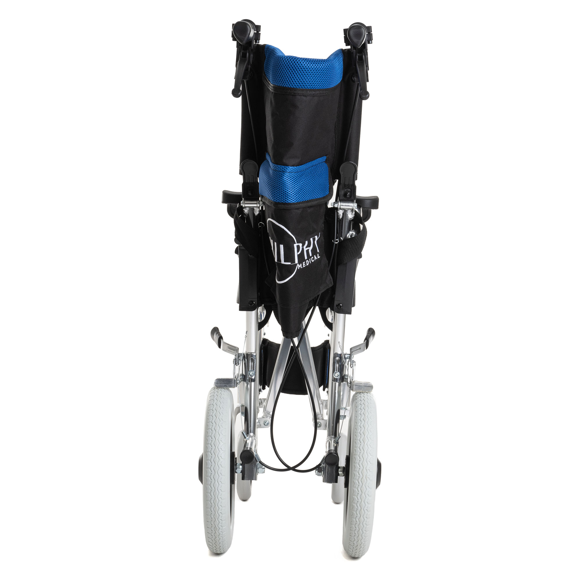 Foto 5 pulgar | Silla de Ruedas de Traslado Hilphy Medical Hil63f3a Azul de Aluminio