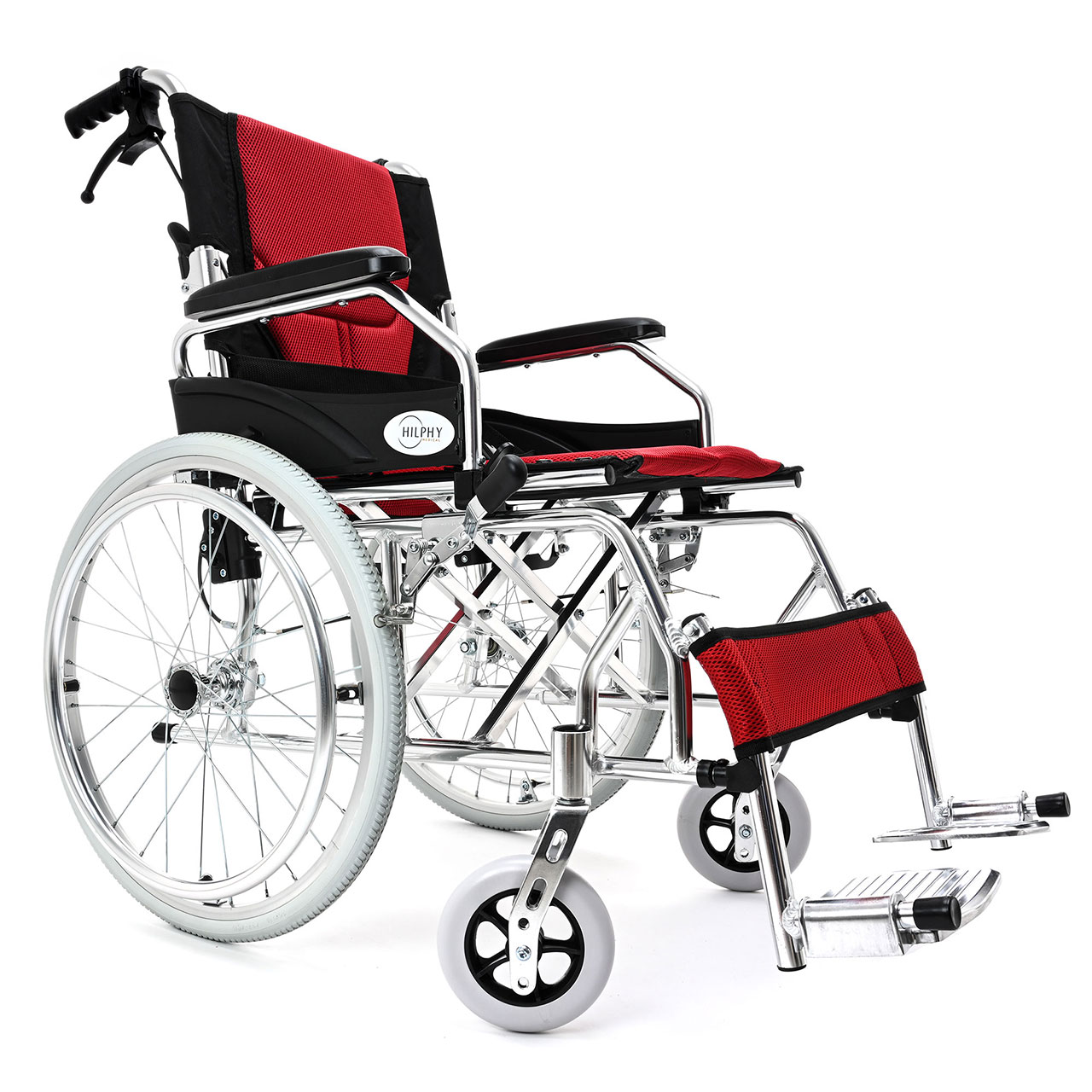 Foto 1 | Silla de Ruedas Hilphy Medical Hil63f7roj Rojo de Aluminio