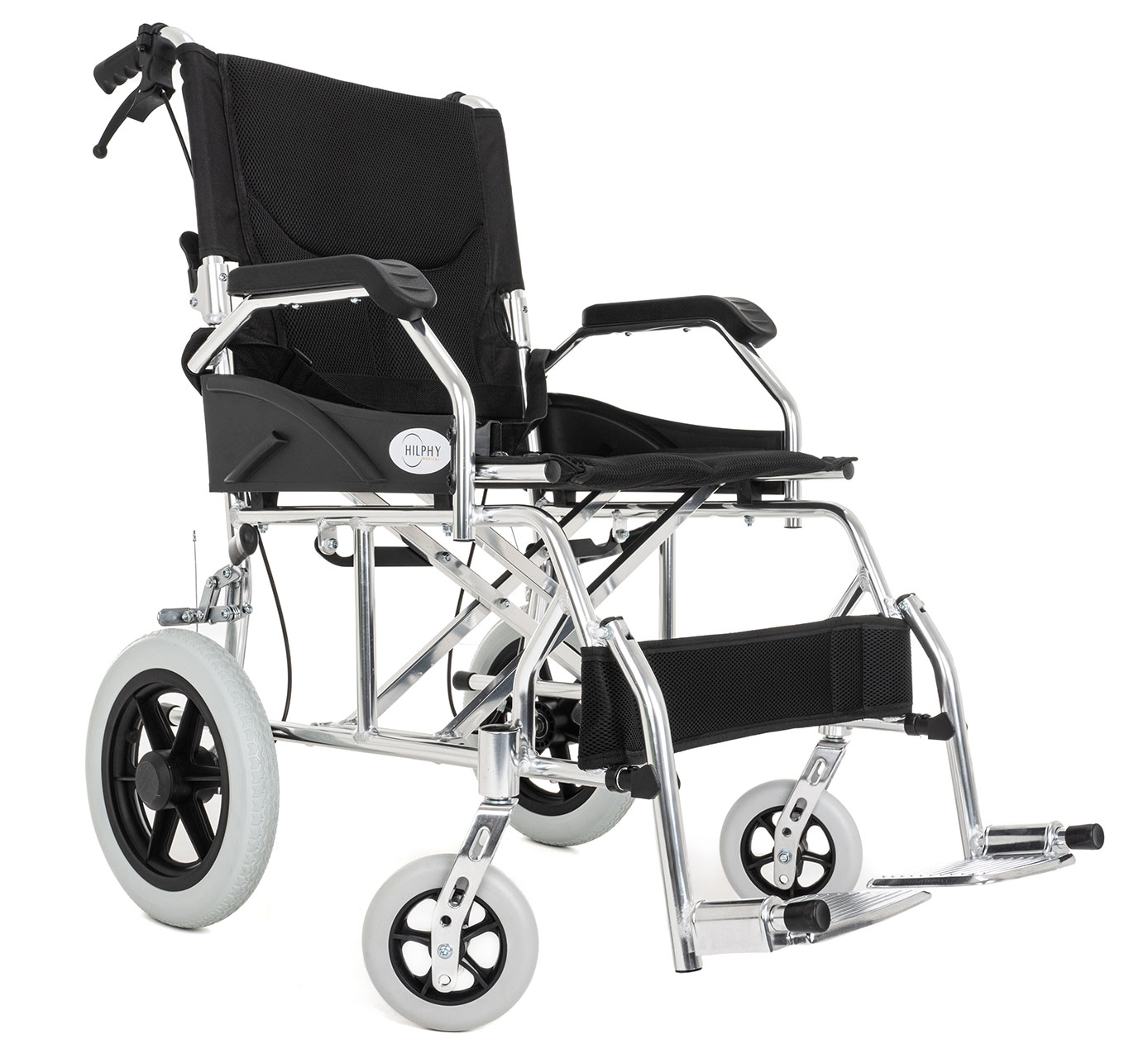 Foto 1 | Silla de Ruedas de Traslado Hilphy Medical Hil63f3ne Negra de Aluminio