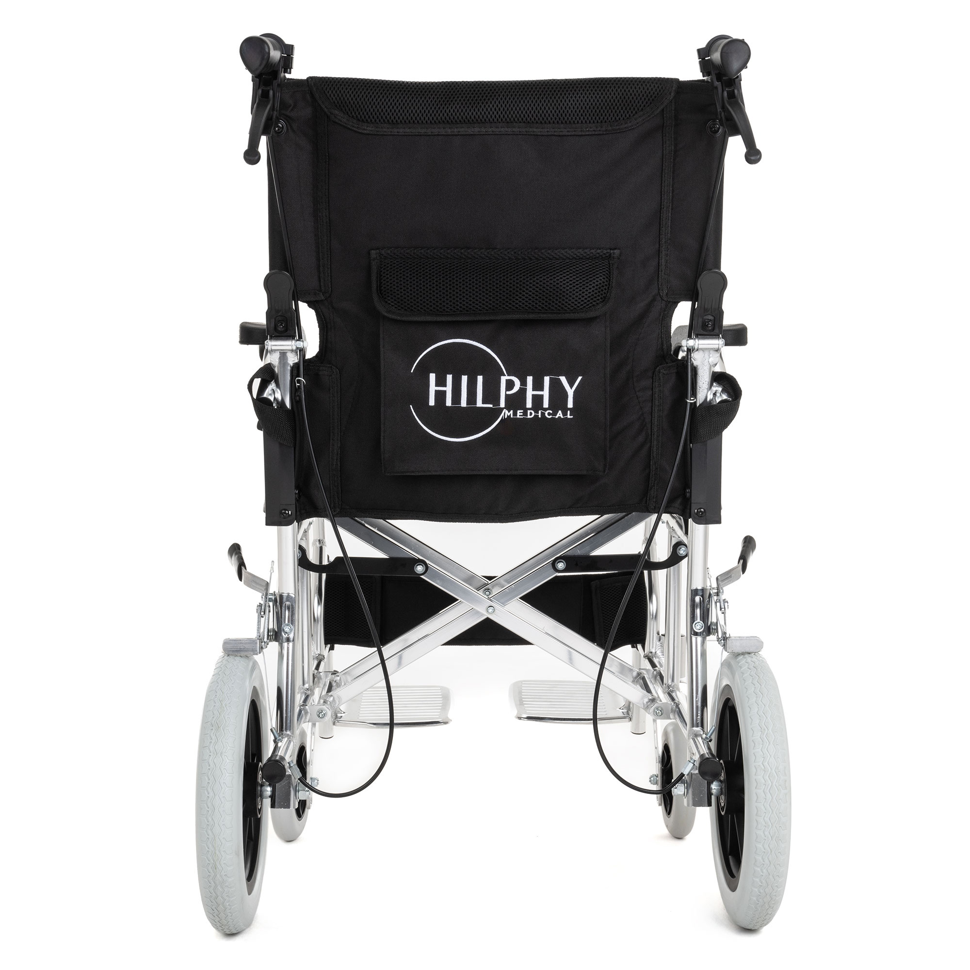 Foto 4 pulgar | Silla de Ruedas de Traslado Hilphy Medical Hil63f3ne Negra de Aluminio