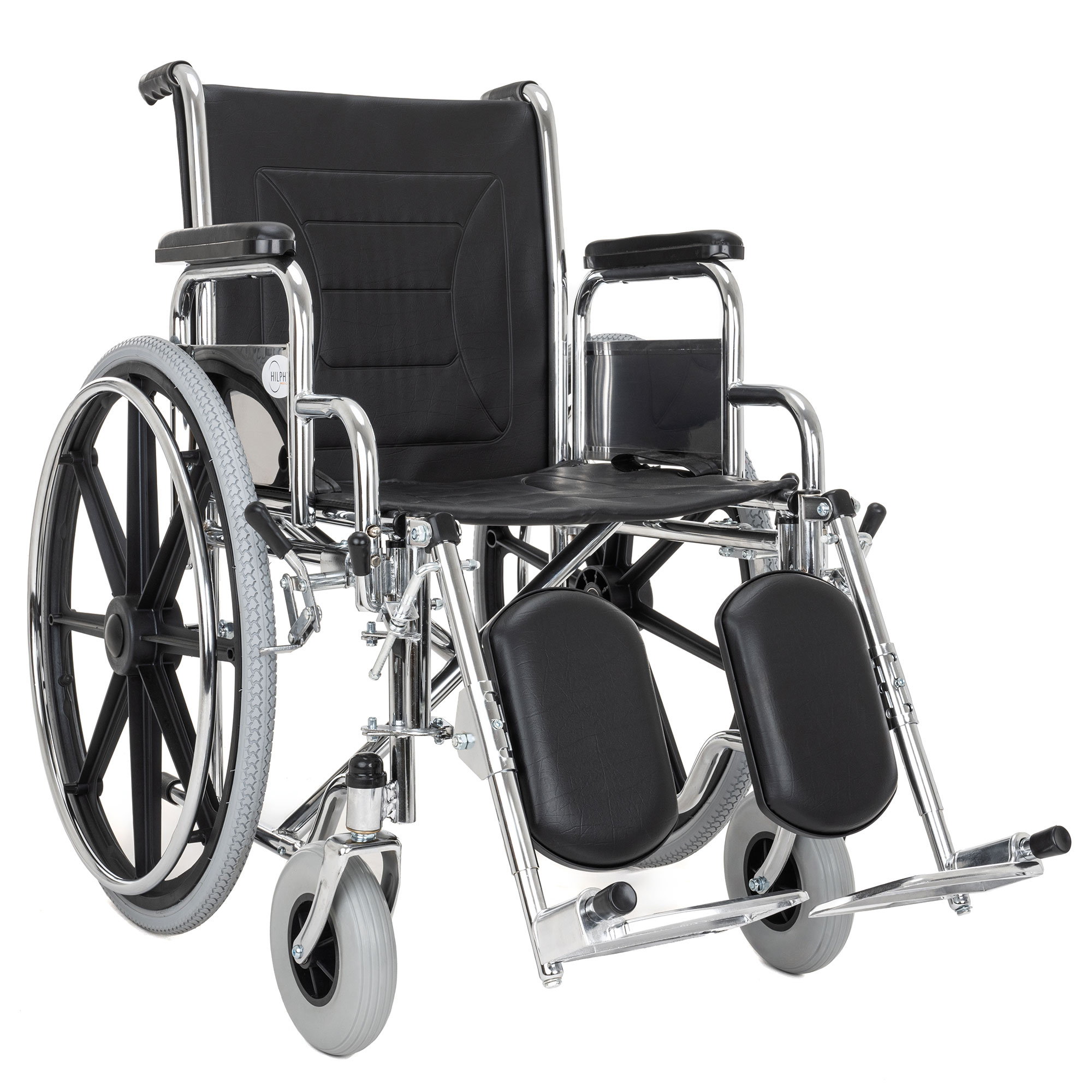 Foto 2 | Silla de Ruedas con Elevapiernas Hilphy Medical Hil090 Plata de Acero