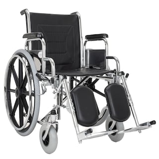 Foto 2 | Silla de Ruedas con Elevapiernas Hilphy Medical Hil090 Plata de Acero