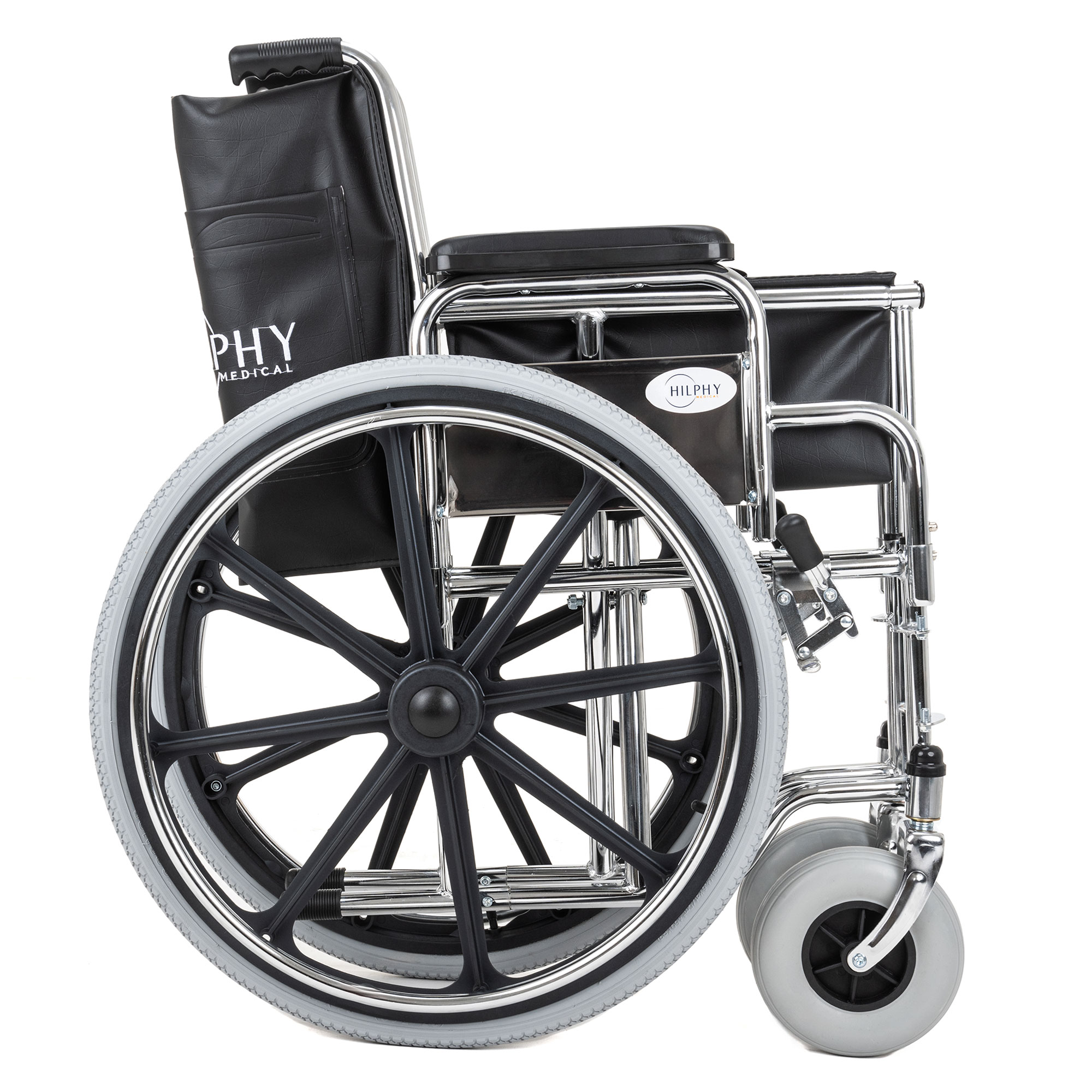 Foto 5 pulgar | Silla de Ruedas con Elevapiernas Hilphy Medical Hil090 Plata de Acero