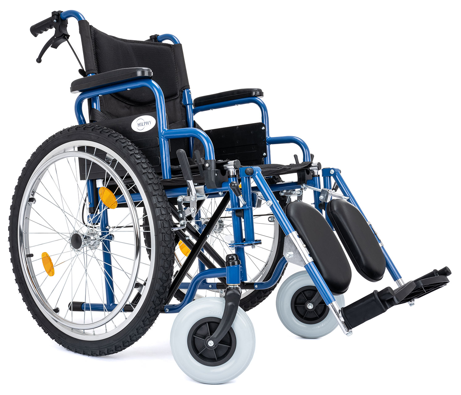 Silla de Ruedas Todo Terreno Hilphy Medical de Acero con Elevapiernas