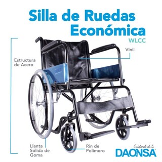 Foto 3 | Silla de Ruedas Económica Daonsa