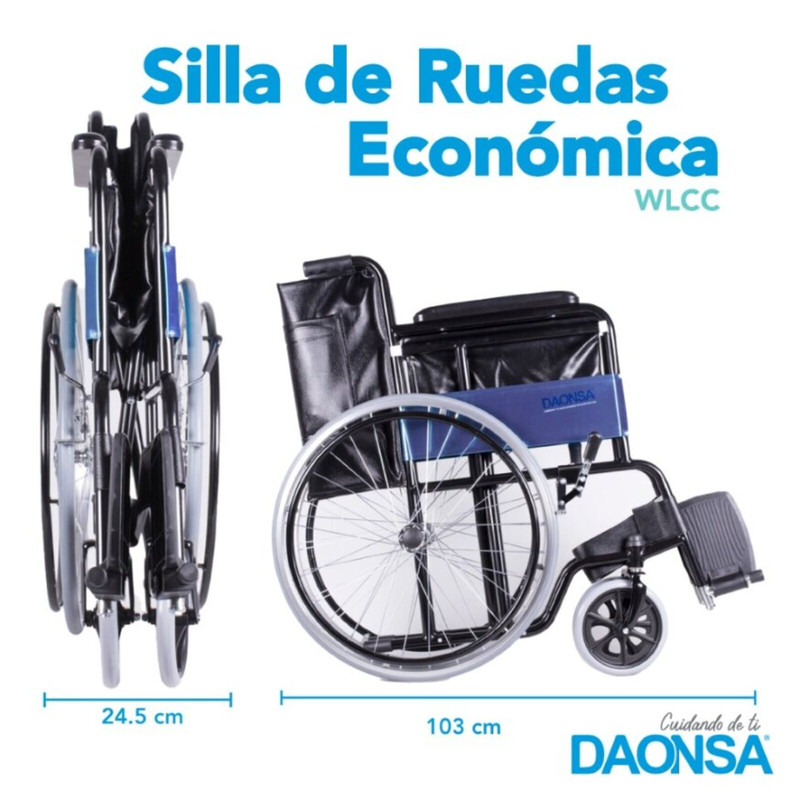 Foto 6 pulgar | Silla de Ruedas Económica Daonsa
