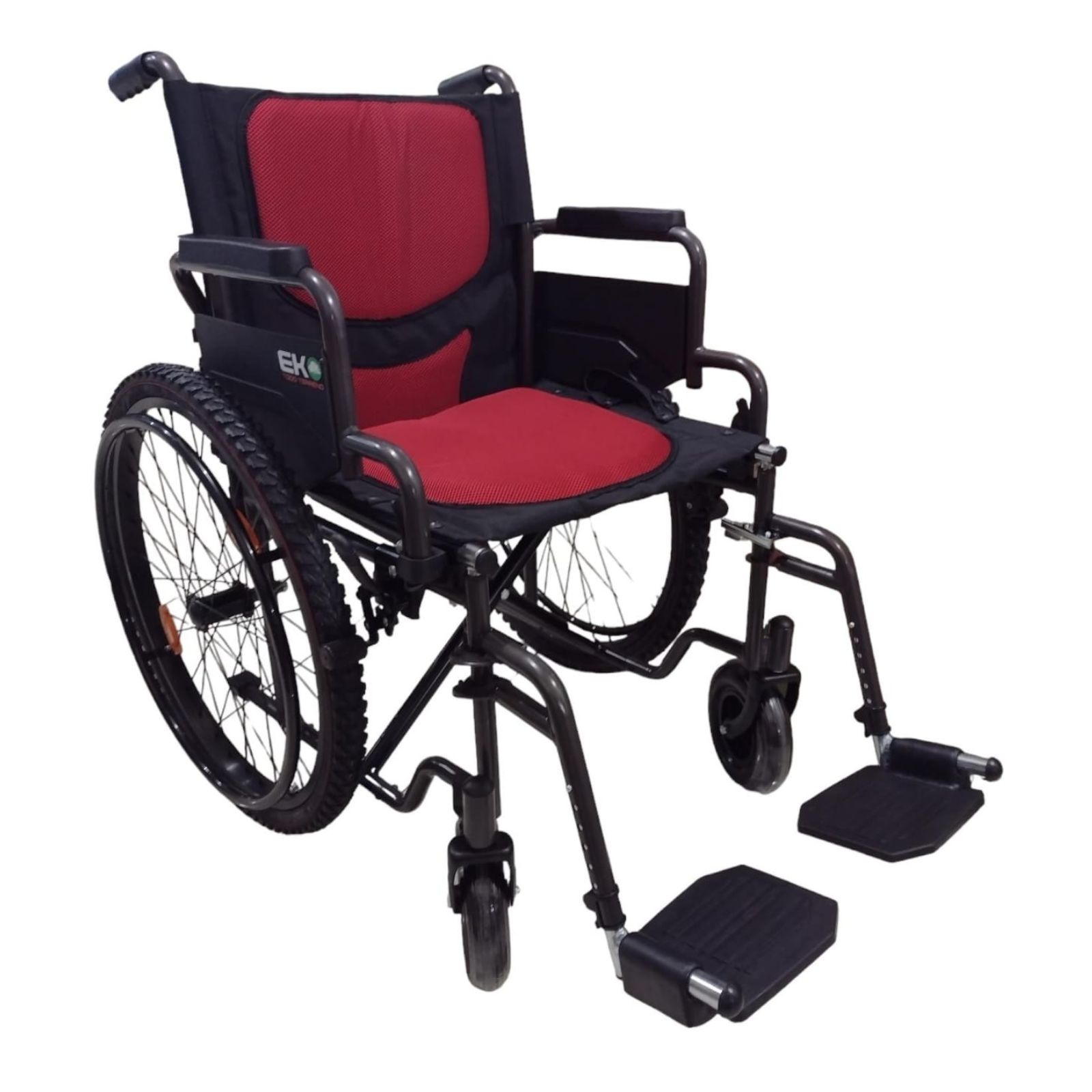 Foto 2 pulgar | Silla de Ruedas Eko Mobility Todoterreno Sport Roja con Descansapiés