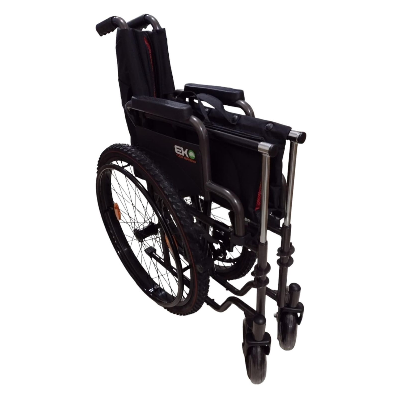 Foto 5 | Silla de Ruedas Eko Mobility Todoterreno Sport Roja con Descansapiés