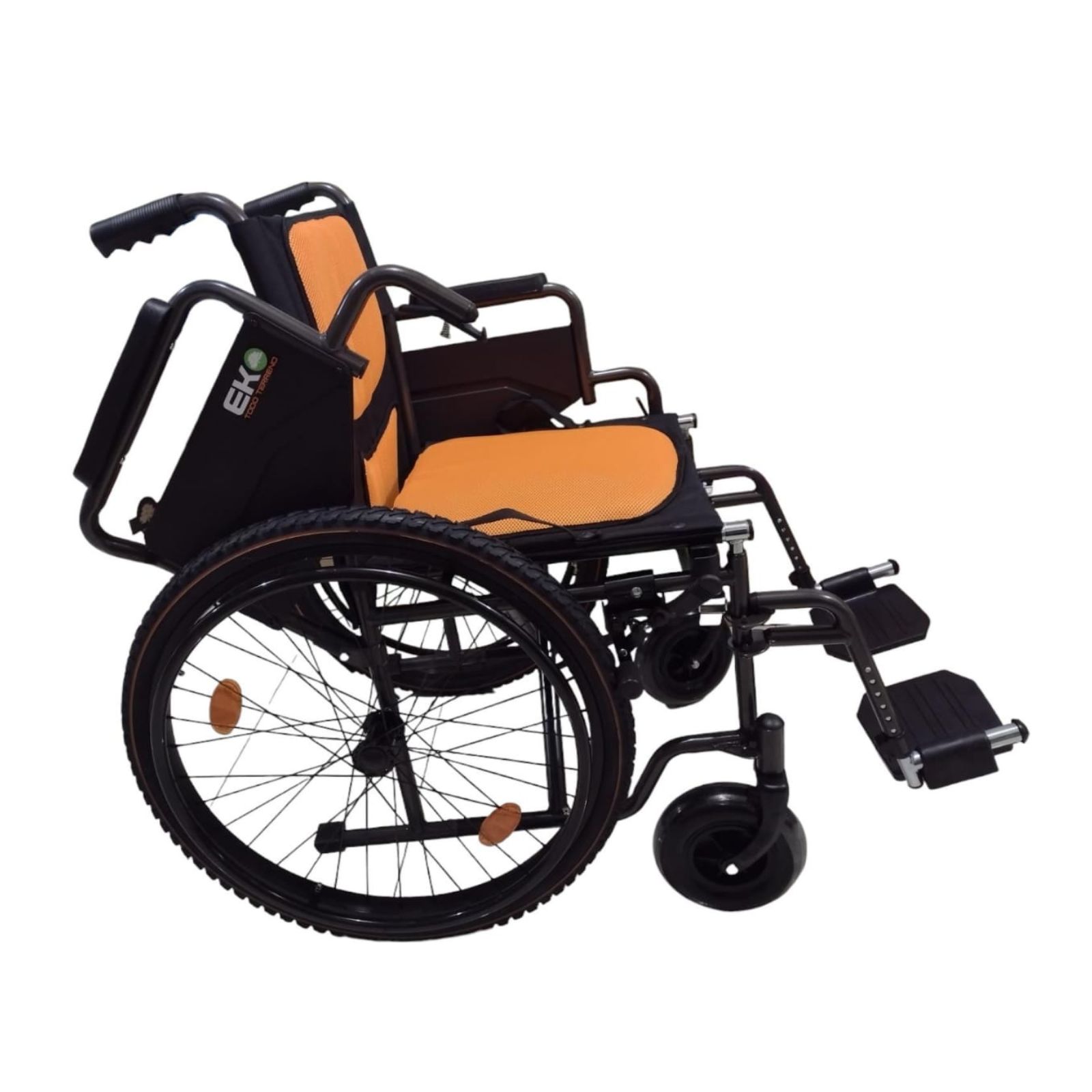 Foto 4 pulgar | Silla de Ruedas Eko Mobility Todoterreno Naranja Sport con Descansapiés