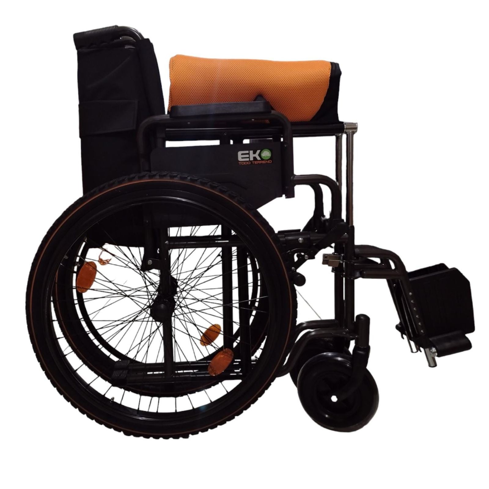 Foto 5 pulgar | Silla de Ruedas Eko Mobility Todoterreno Naranja Sport con Descansapiés