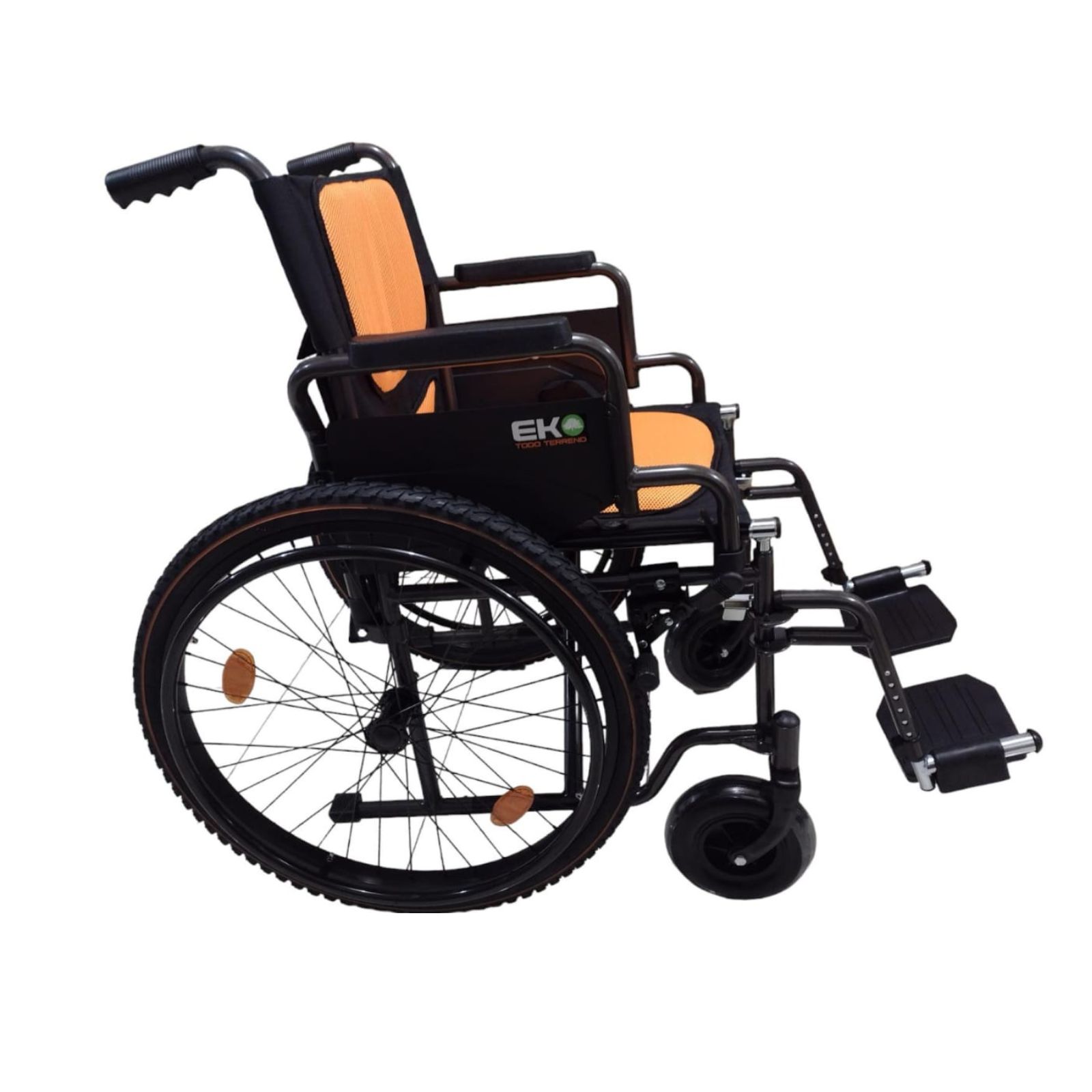 Foto 7 pulgar | Silla de Ruedas Eko Mobility Todoterreno Naranja Sport con Descansapiés