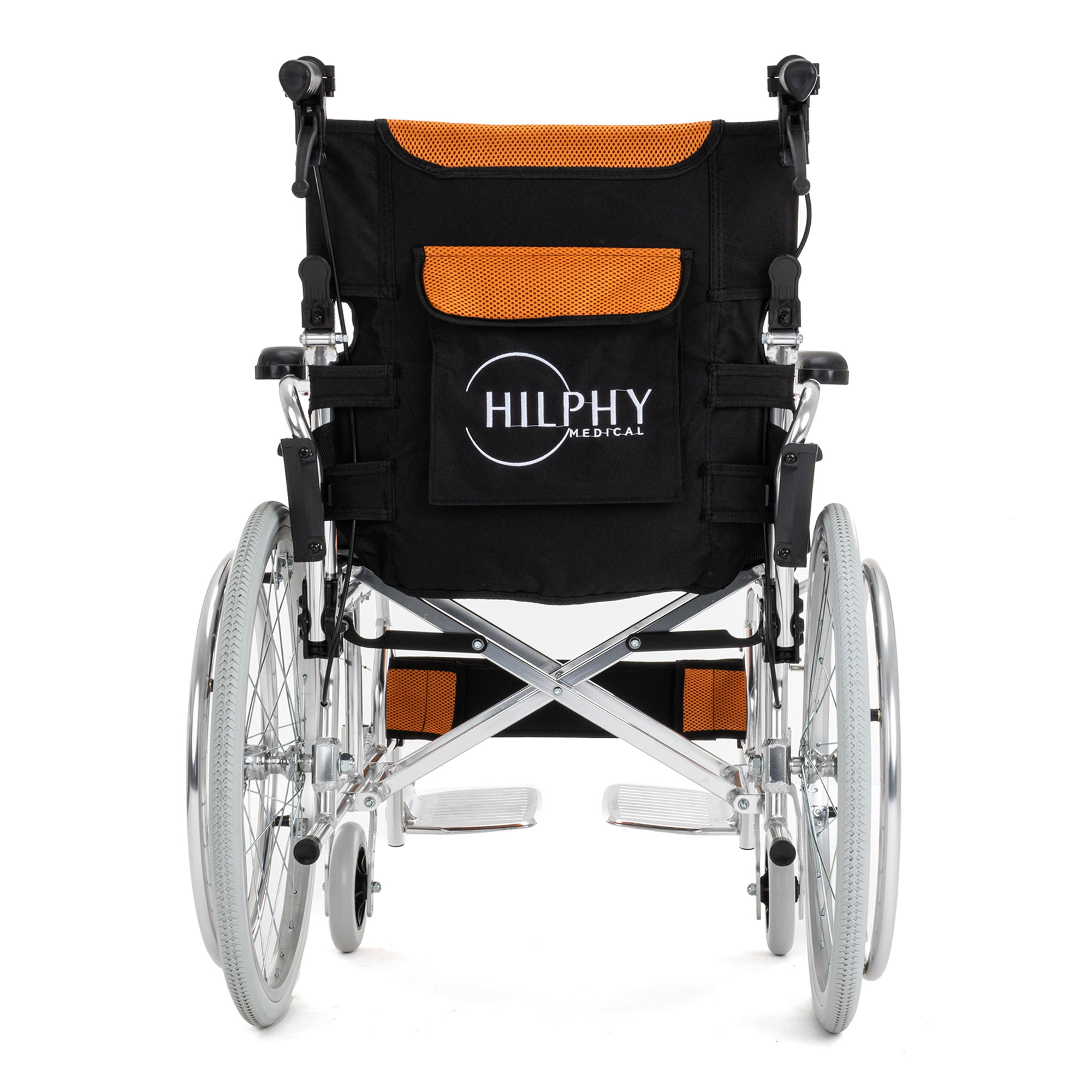 Foto 4 pulgar | Silla de Ruedas Hilphy Medical Hil63f7nar Naranja de Aluminio Ultraligera