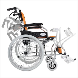 Foto 5 | Silla de Ruedas Hilphy Medical Hil63f7nar Naranja de Aluminio Ultraligera