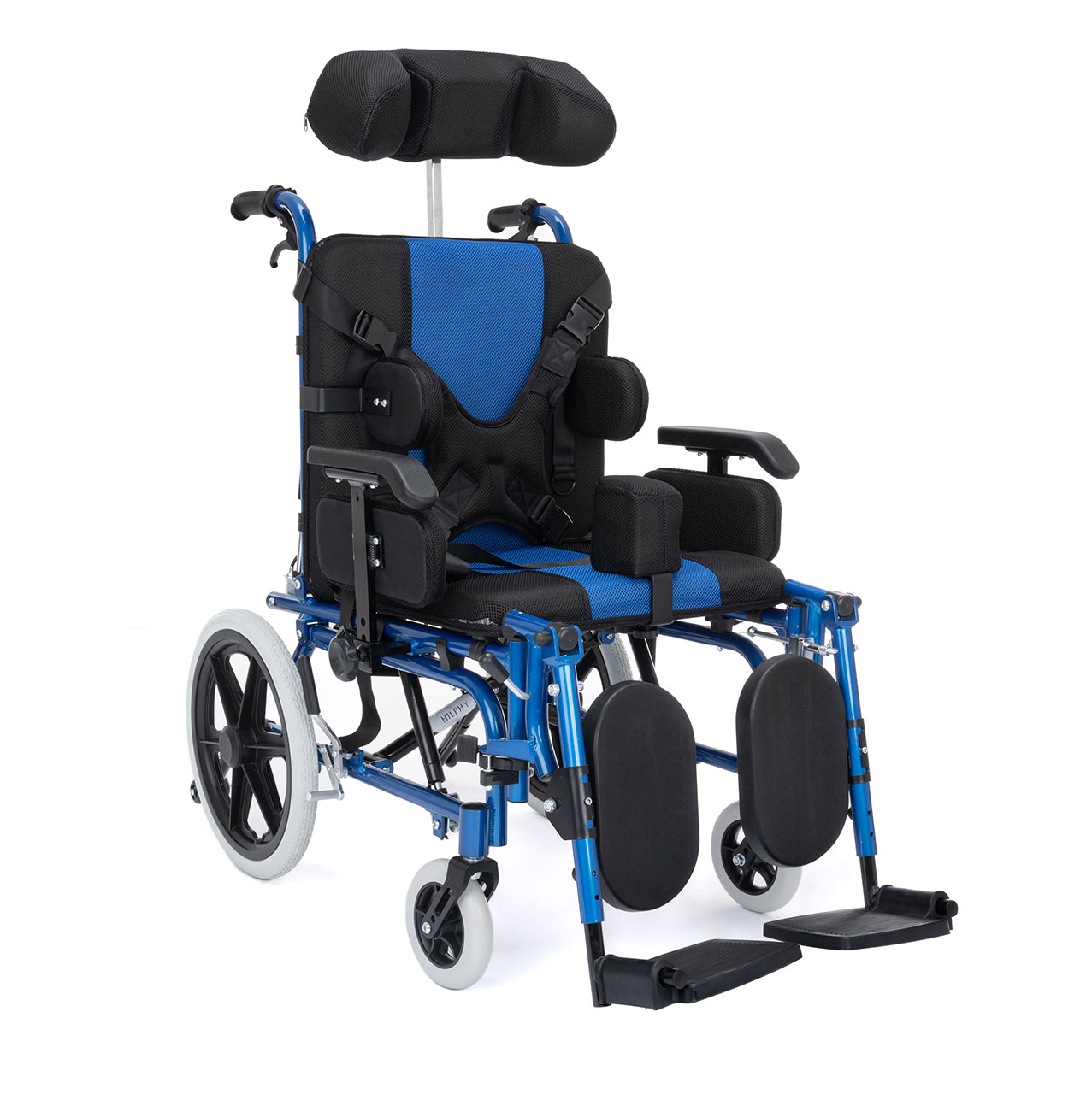 Foto 2 pulgar | Silla de Ruedas para Adultos con Parálisis Cerebral Hilphy Medical Azul