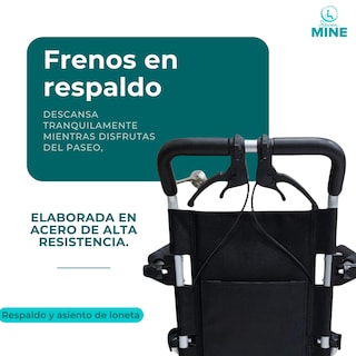 Foto 2 | Silla de Traslado con Frenos SC Super Confort Sc-109 Plegable