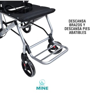 Foto 3 | Silla de Traslado con Frenos SC Super Confort Sc-109 Plegable