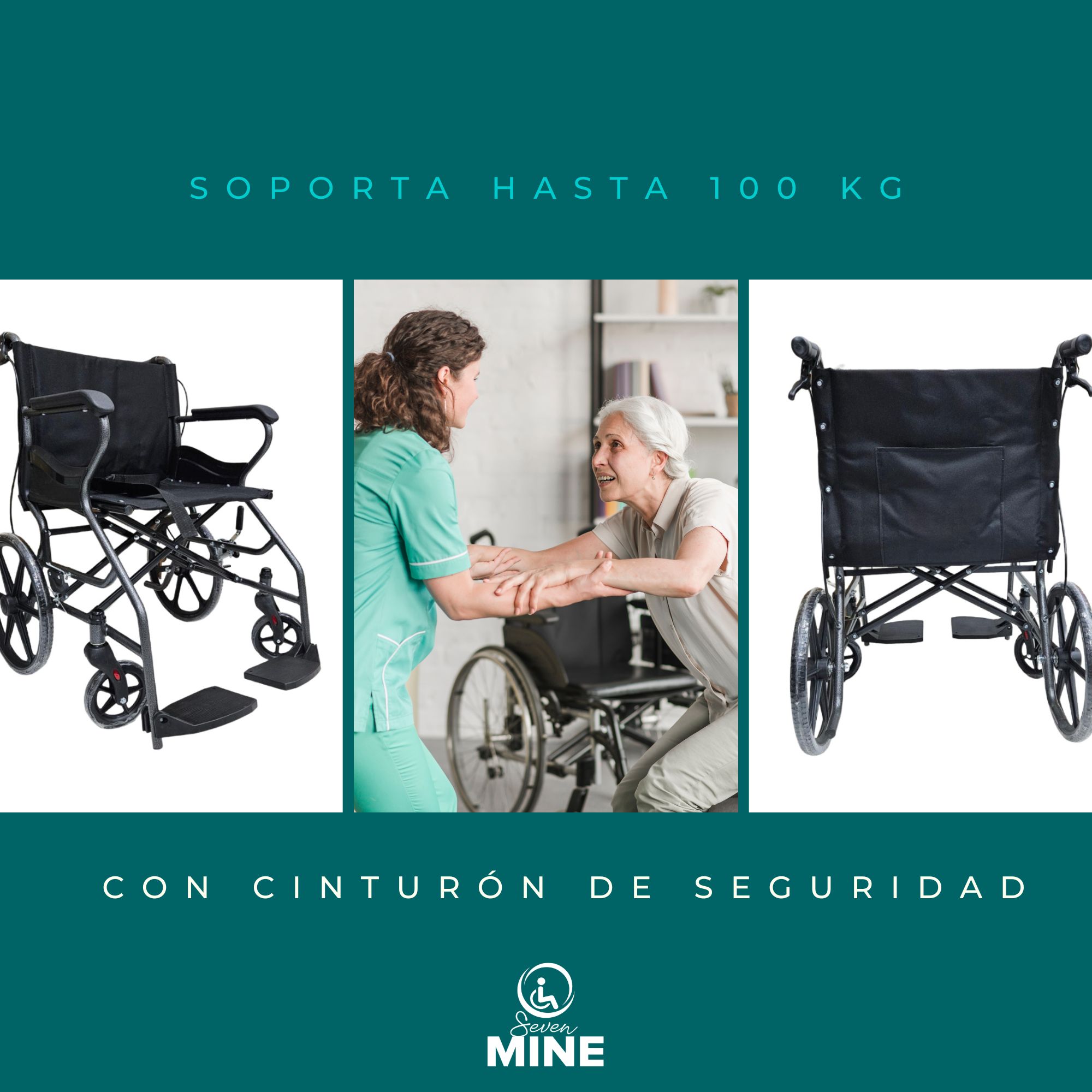 Foto 6 pulgar | Silla de Ruedas SC Super Confort con Frenos