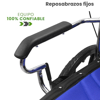 Foto 7 | Silla de Ruedas Linium Infantil Plegable Ligera Pediátrica Azul
