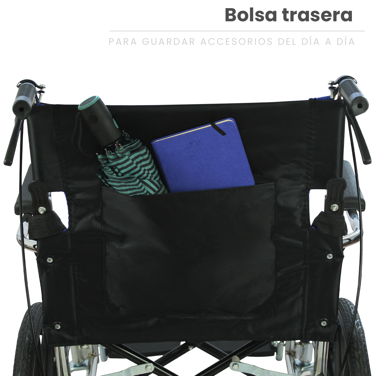 Foto 9 pulgar | Silla de Ruedas Linium Infantil  Plegable Ligera Pediátrica Azul