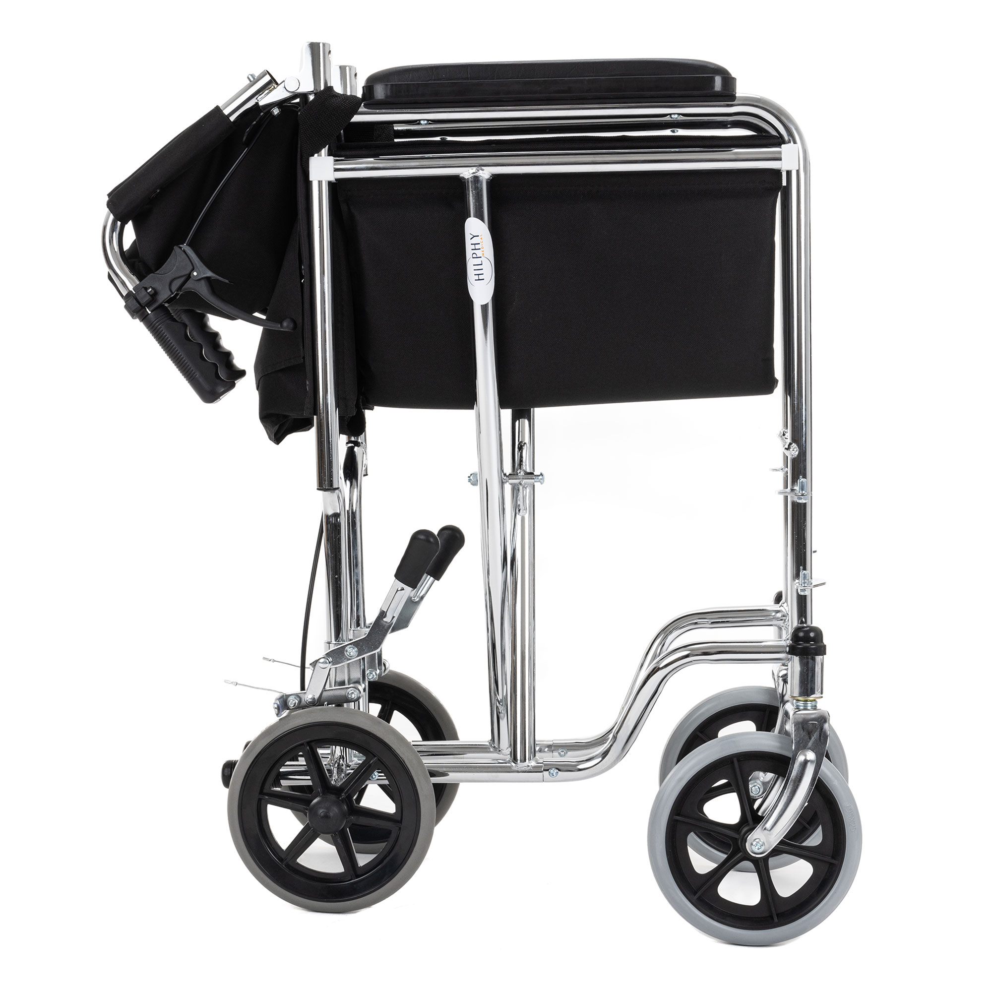 Foto 5 | Silla de Traslado con Freno Hilphy Medical Hil079 Plateada