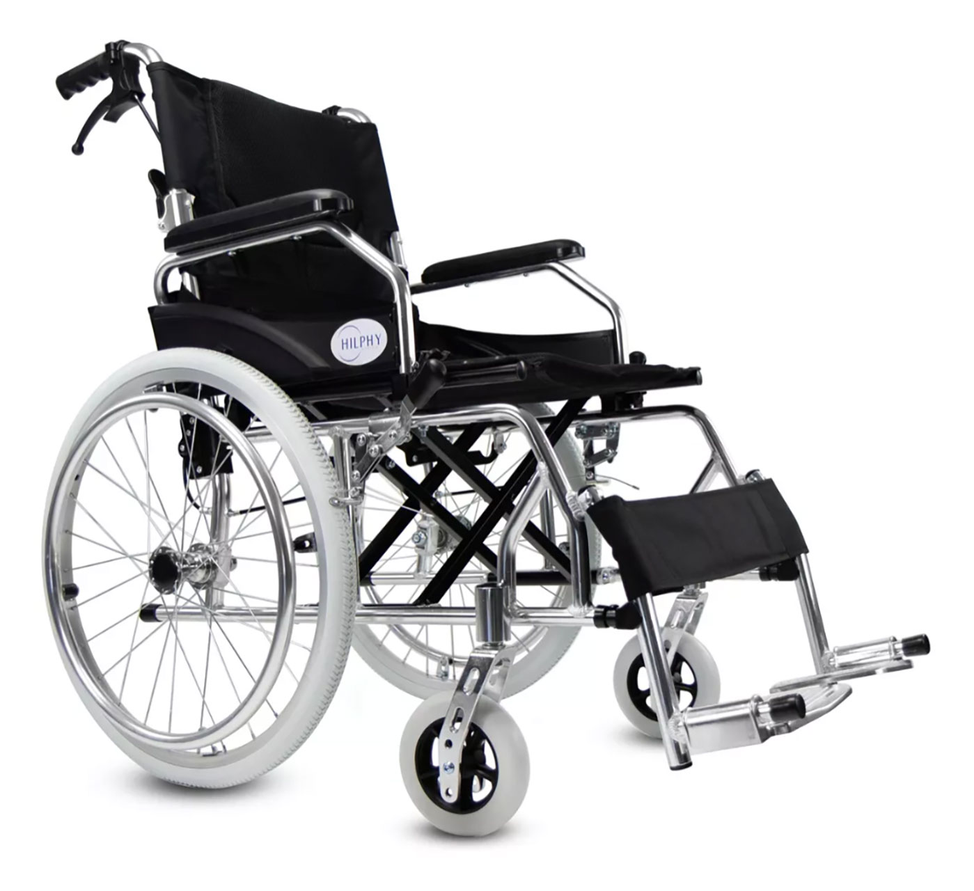 Silla de Ruedas Hilphy Medical Hil63f7ne Negra de Aluminio